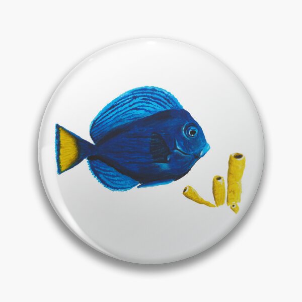 Item preview, Blue Tang – Tropical Fish Painting  designed and sold by Secretos de Sirenas by Julie Helson.