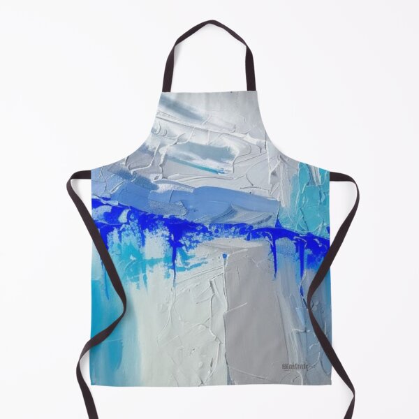 Item preview, Abstract Composition in Silver and Blues designed and sold by GaggleHaus.