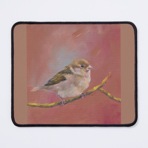 Item preview, Sparrow Meeting Part One Acrylic Painting designed and sold by KarenKaspar.