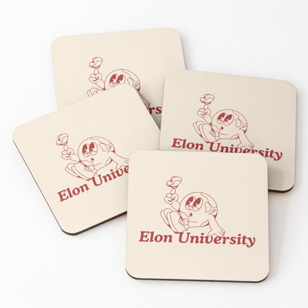 Item preview, Elon University Maroon - illustrated world touching butterfly - retro trendy  designed and sold by jessicaleah15.