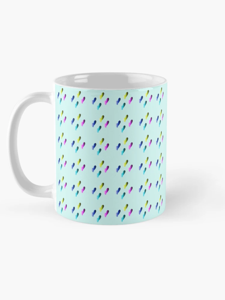 Thumbnail 5 of 6, Coffee Mug, Color Gradient Droplets Pattern designed and sold by InnaCreates.