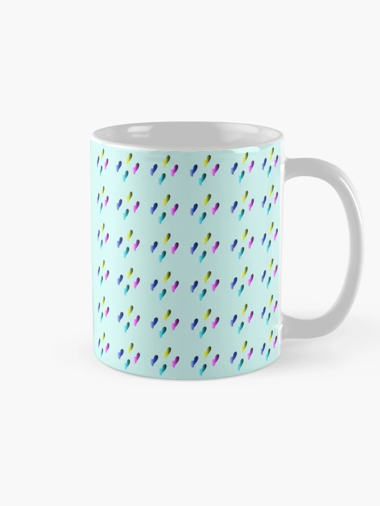 Thumbnail 3 of 6, Coffee Mug, Color Gradient Droplets Pattern designed and sold by InnaCreates.