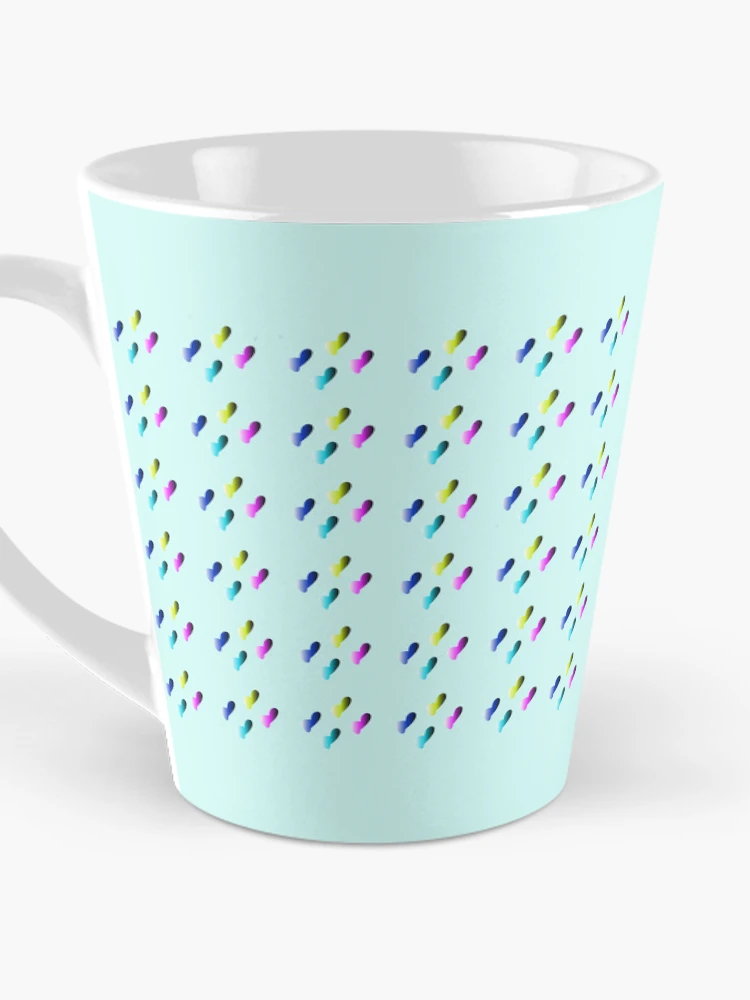 Thumbnail 3 of 4, Coffee Mug, Color Gradient Droplets Pattern designed and sold by InnaCreates.