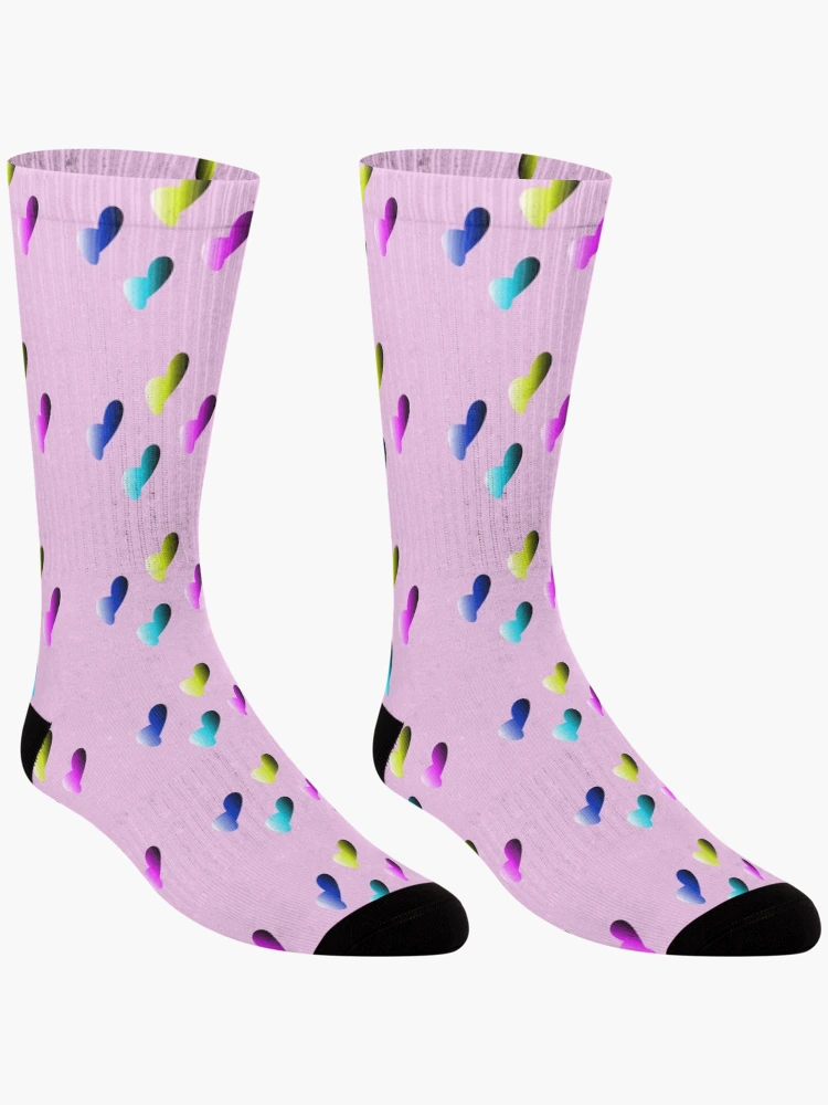 Thumbnail 3 of 5, Socks, Color Gradient Droplets Pattern designed and sold by InnaCreates.