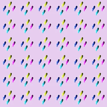 Artwork thumbnail, Color Gradient Droplets Pattern by InnaCreates