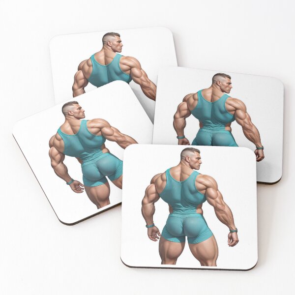 Item preview, Ultra Muscular Bodybuilder Sticker – Bold Fitness Art #118 designed and sold by ForeverPrintsOK.