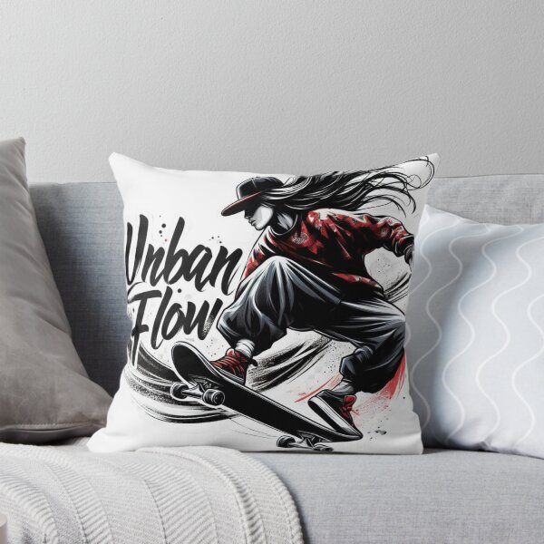 Item preview, Skater Girl Urban Flow – Street Style Skateboarding Art designed and sold by JenniferCreaArte .