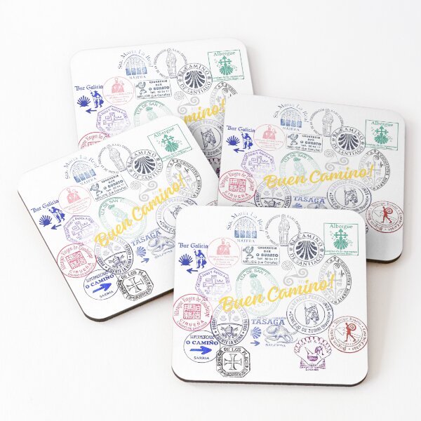Item preview, Buen Camino - El Camino de Santiago Stamps designed and sold by PinkDuckTees.