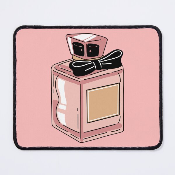 Item preview, Elegant Pink Perfume Bottle with Black Bow – Chic Fragrance Illustration designed and sold by Blueprint&co.