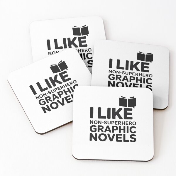 Item preview, I like non-superhero graphic novels designed and sold by Stuart Wallace's Extremely Specific & Nice Things.