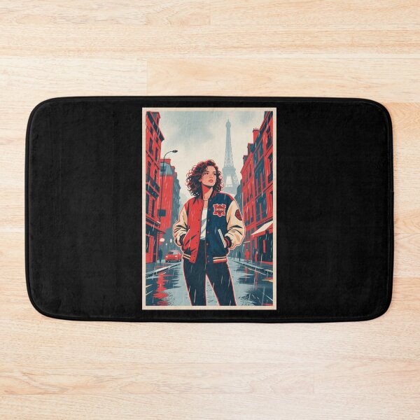 Item preview, Paris woman in the Rain – Retro Hope Style designed and sold by HoopeStylee.
