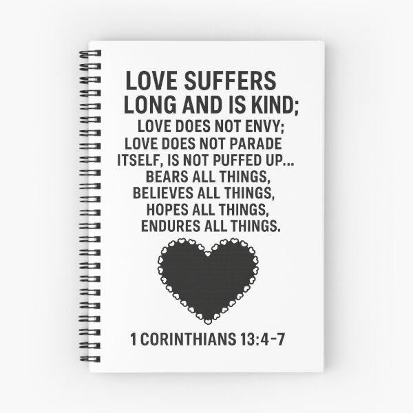 Item preview, 1 CORINTHIANS 13:4-7 designed and sold by TheWonkyEaselCo.
