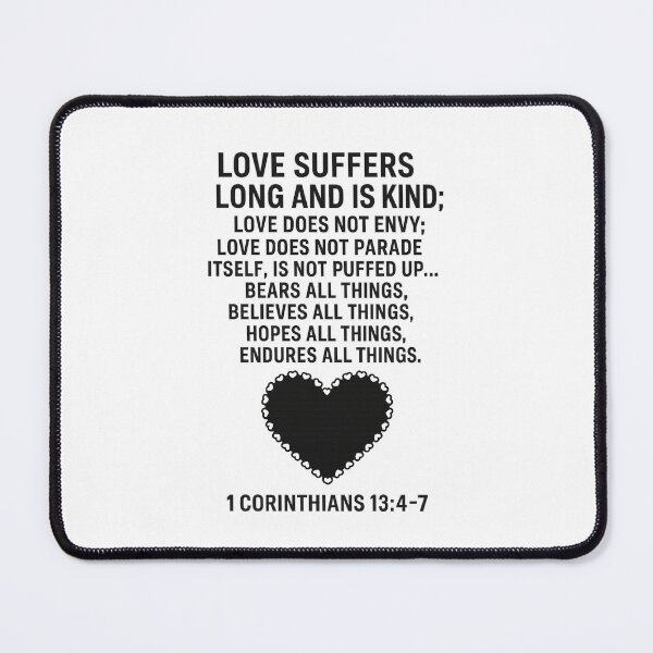 Item preview, 1 CORINTHIANS 13:4-7 designed and sold by TheWonkyEaselCo.
