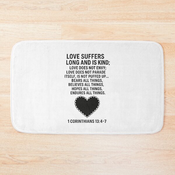 Item preview, 1 CORINTHIANS 13:4-7 designed and sold by TheWonkyEaselCo.