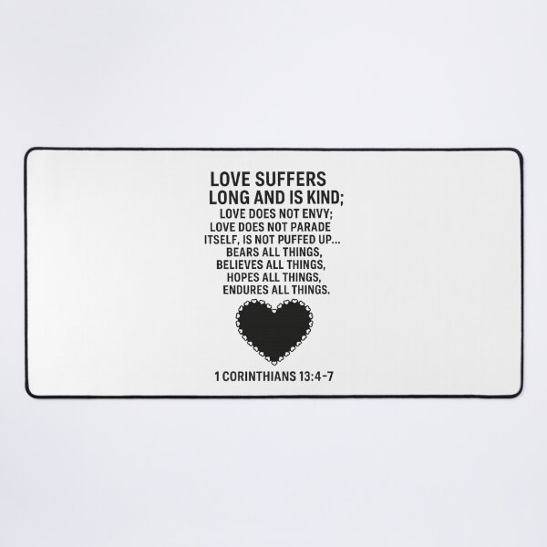 Item preview, 1 CORINTHIANS 13:4-7 designed and sold by TheWonkyEaselCo.
