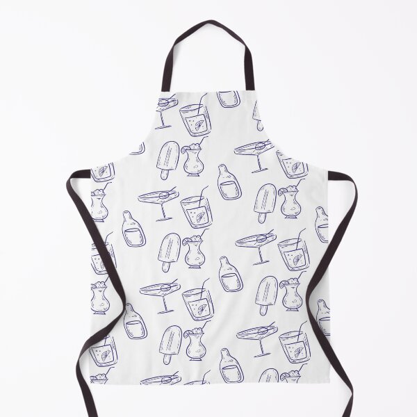 Item preview, Summer Drinks and Treats – Hand Drawn Blue Sketch designed and sold by дітаті.