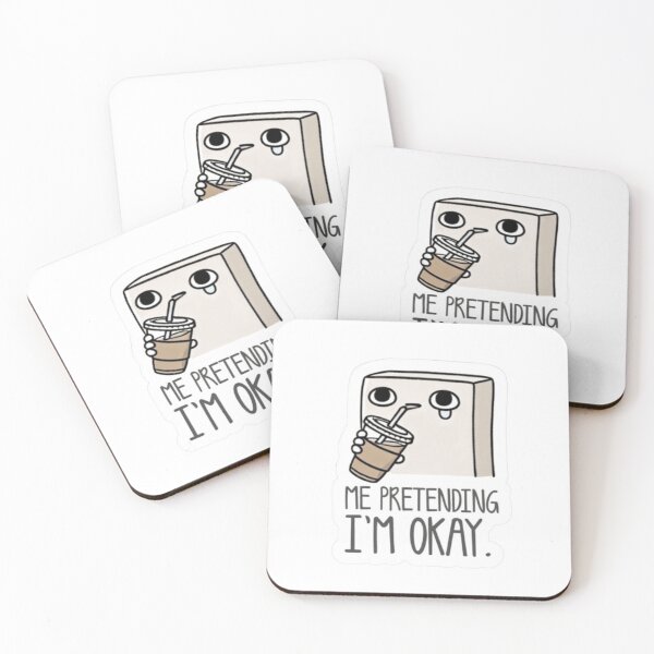 Item preview, Me Pretending I'm Okay Mental Health Sticker Relatable designed and sold by Malyyx.