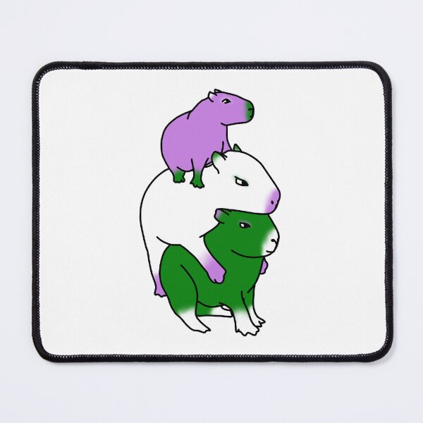 Item preview, Genderqueer Capybara designed and sold by chelsea125.