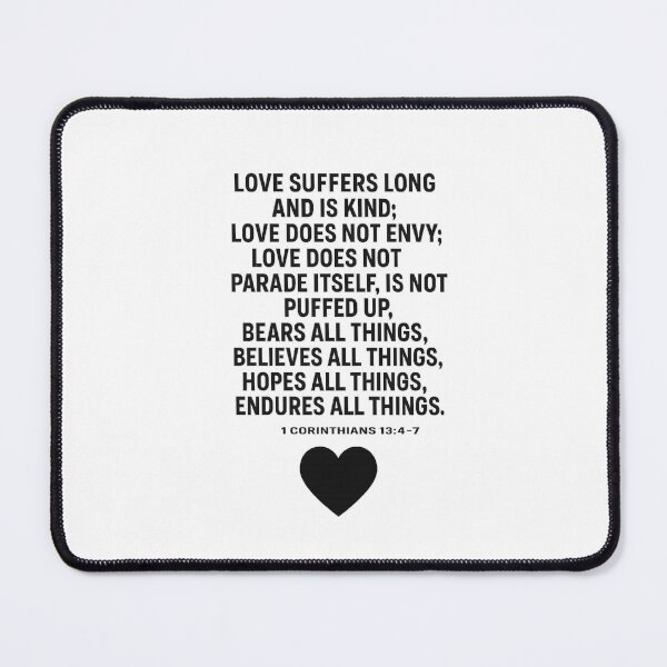 Item preview, 1 CORINTHIANS 13:4-7 designed and sold by TheWonkyEaselCo.