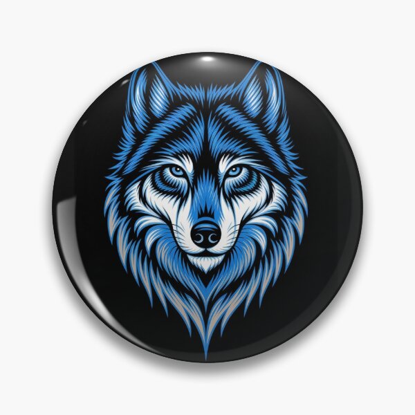 Artikelvorschau, Blauer magischer Wolf Classic T-Shirt entworfen und verkauft von PrzemekFanShop.