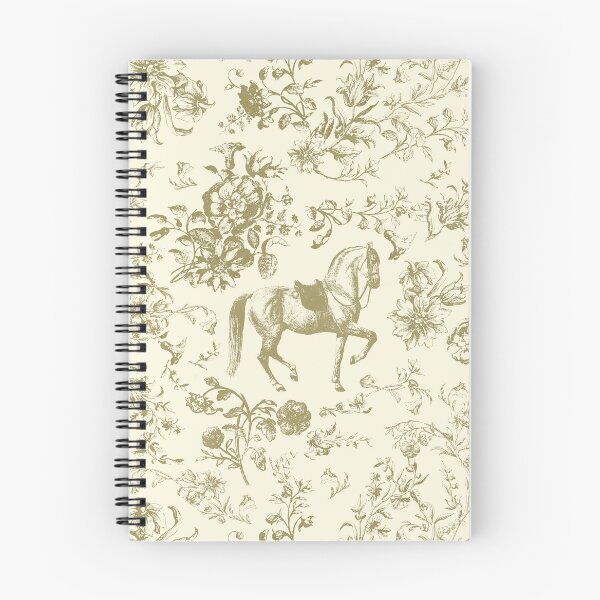 Item preview, Elegant Vintage Beige Cream Floral Horse Saddle Toile   designed and sold by tanjica.