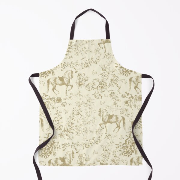 Item preview, Elegant Vintage Beige Cream Floral Horse Saddle Toile   designed and sold by tanjica.