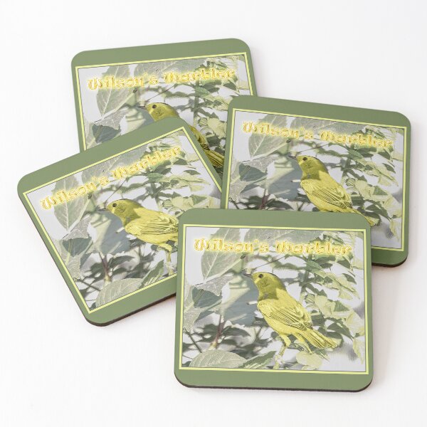 Item preview, The Bright Yellow Wilson's Warbler designed and sold by CarolM.