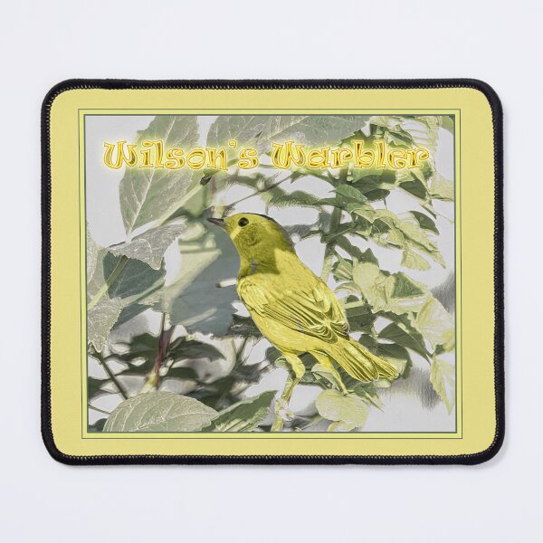 Item preview, The Bright Yellow Wilson's Warbler designed and sold by CarolM.