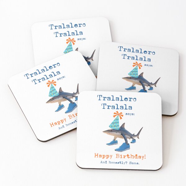Item preview, Tralalero Tralala Shark Funny Birthday Wish designed and sold by EmeraldeaArt.
