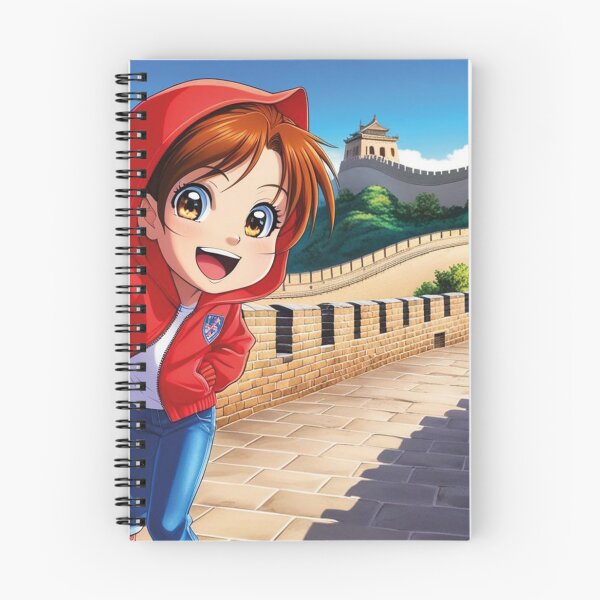 Item preview, Red hooded girl on the Chinese wall designed and sold by MerlinWear.
