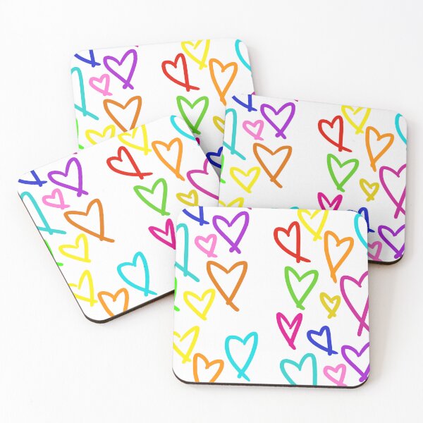 Item preview, Multicoloured Heart pattern designed and sold by BerryBeach.
