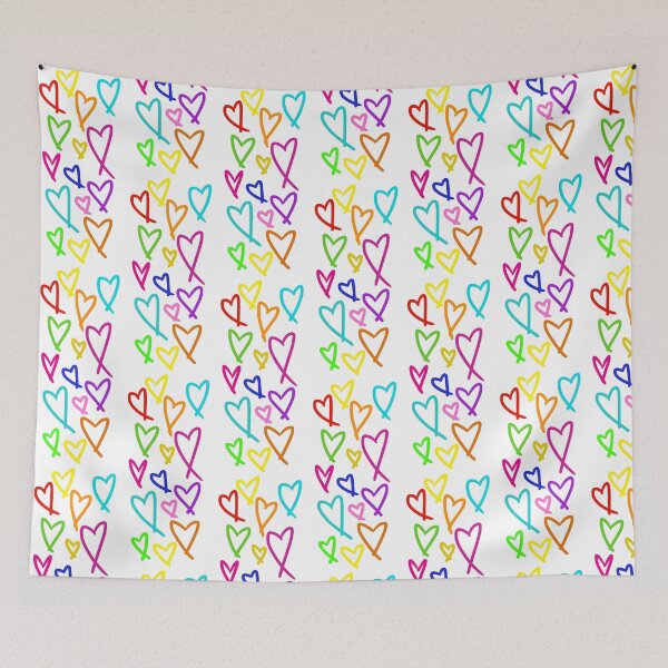 Item preview, Multicoloured Heart pattern designed and sold by BerryBeach.