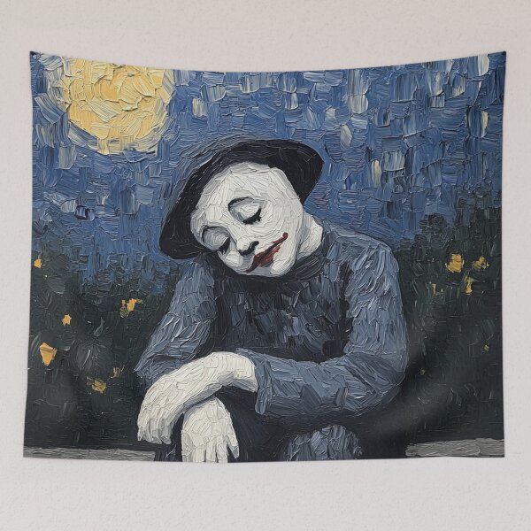 Item preview, Pierrot | Post-impressionist painting style designed and sold by ComicsFactory.