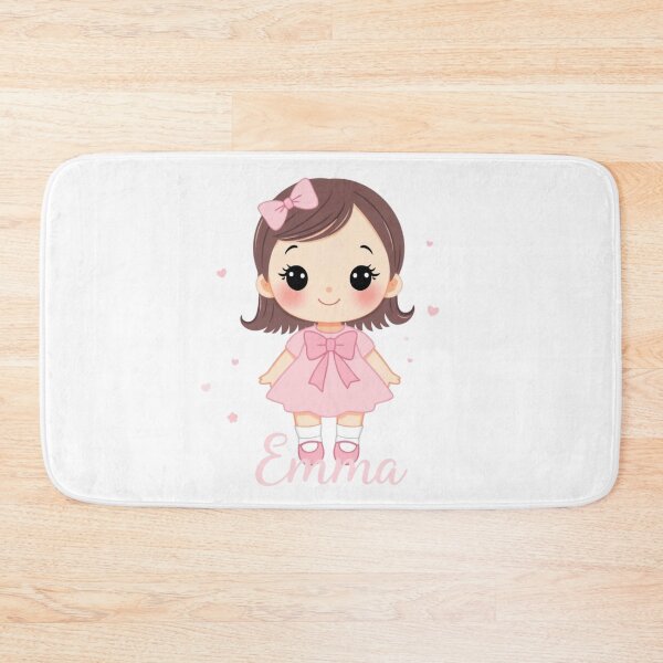 Item preview, Emma Baby Girl Name – Cute Doll Illustration in Pastel Style designed and sold by daila70.