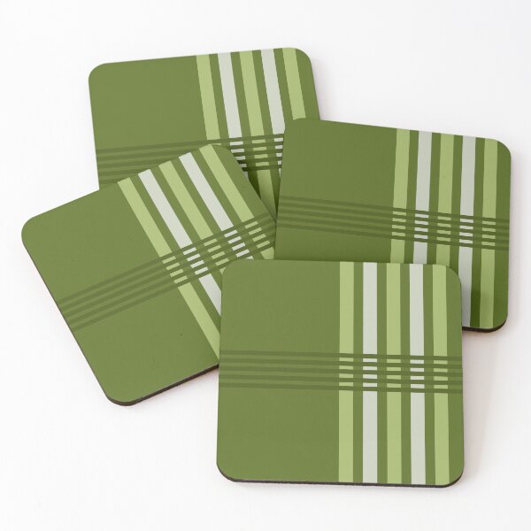 Item preview, Midcentury Modern Abstract Lines Green designed and sold by thepixelgarden.