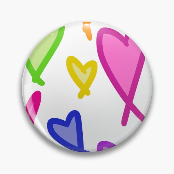 Item preview, Multicoloured filled hearts designed and sold by BerryBeach.