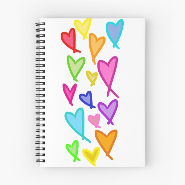 Item preview, Multicoloured filled hearts designed and sold by BerryBeach.