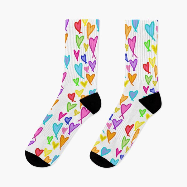 Item preview, Multicoloured filled hearts designed and sold by BerryBeach.