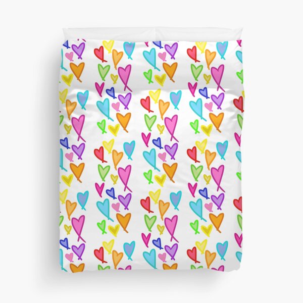 Item preview, Multicoloured filled hearts designed and sold by BerryBeach.