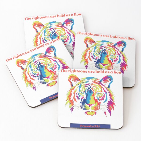 Item preview, Bold as a Lion -- Proverbs 28:1 Scripture Art designed and sold by Royalty Allure.