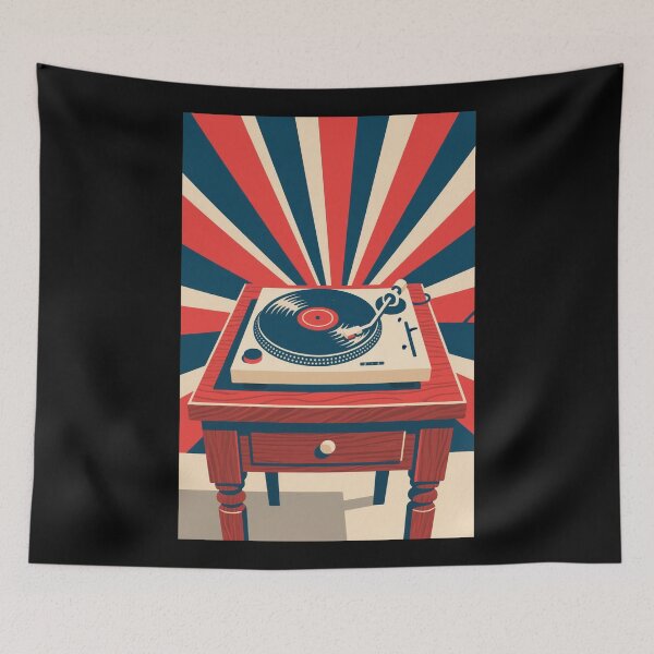 Item preview, Analog Vibes – Retro Turntable Art designed and sold by HoopeStylee.