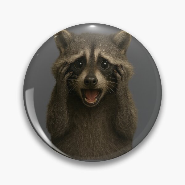 Item preview, “Anxiety Raccoon” – Feral Fight-or-Flight Vibes designed and sold by TrashCultSupply.