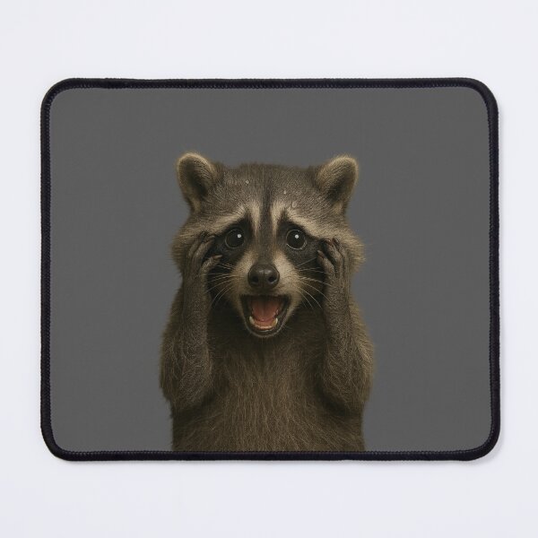 Item preview, “Anxiety Raccoon” – Feral Fight-or-Flight Vibes designed and sold by TrashCultSupply.