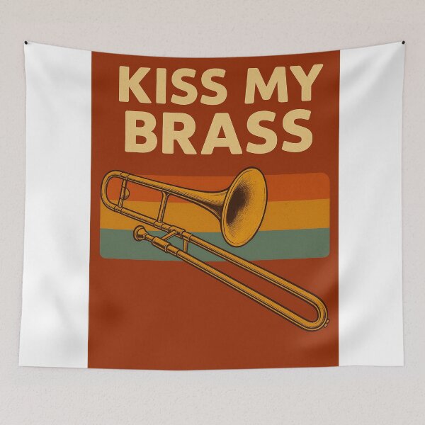 Item preview, Funny Trombone Gift - Funny Marching Band Gift - Kiss My Brass designed and sold by Galvanized.