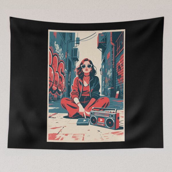 Item preview, Retro Beats – Urban Music Vibes designed and sold by HoopeStylee.