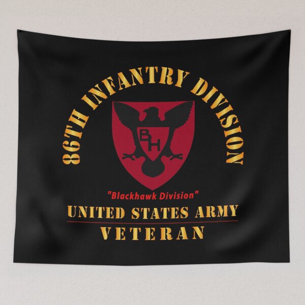 Item preview, Army - SSI - 86th Infantry Division - Blackhawk Division - US Army Veteran X 300 designed and sold by Military Insignia Products.