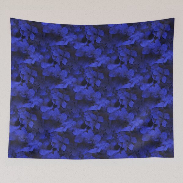 Item preview, Blue Leaves and Flowers designed and sold by Tranquilarrow.