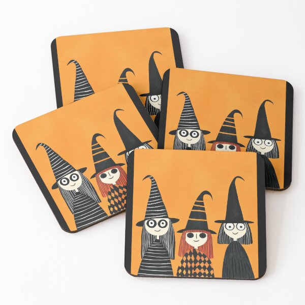 Item preview, Whimsical Witches Cute and Spooky Halloween Illustration designed and sold by GolDreamShop.