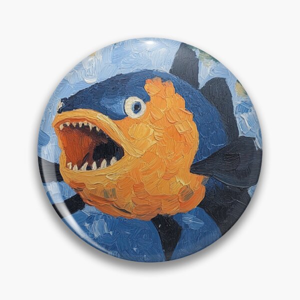 Item preview, piranha | Post-impressionist painting style designed and sold by ComicsFactory.