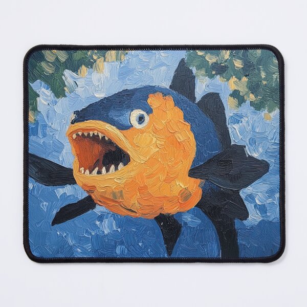 Item preview, piranha | Post-impressionist painting style designed and sold by ComicsFactory.